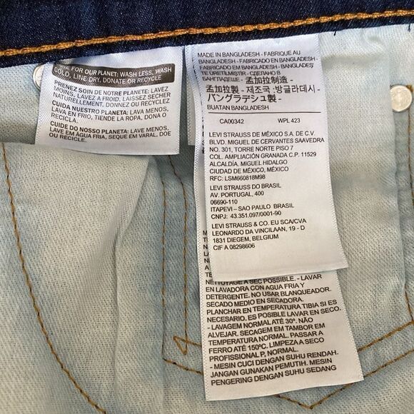 Levi’s 502 Taper Dark Wash Stretch Jeans - Picture 10 of 12